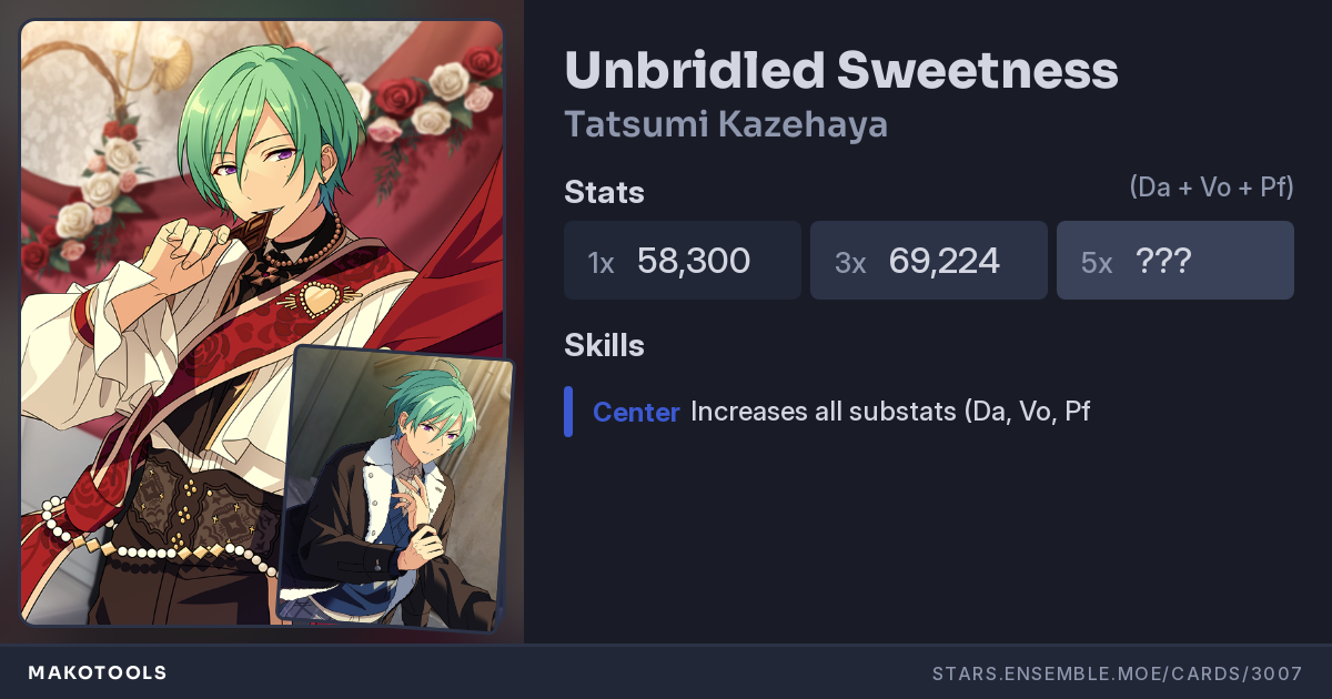 Unbridled Sweetness) Tatsumi Kazehaya - MakoTools Unbridled Sweetness) Tatsumi Kazehaya - MakoTools